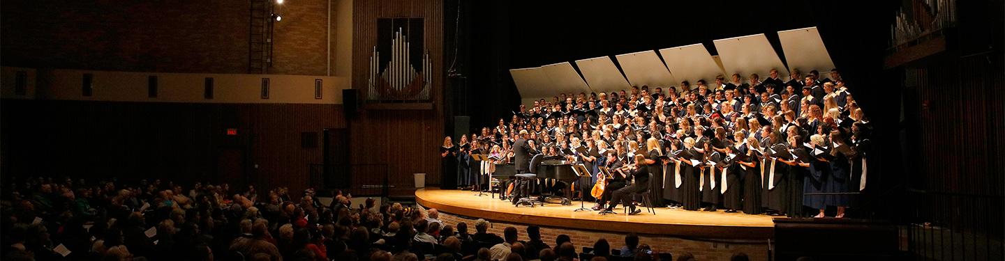 Choir Students Performing